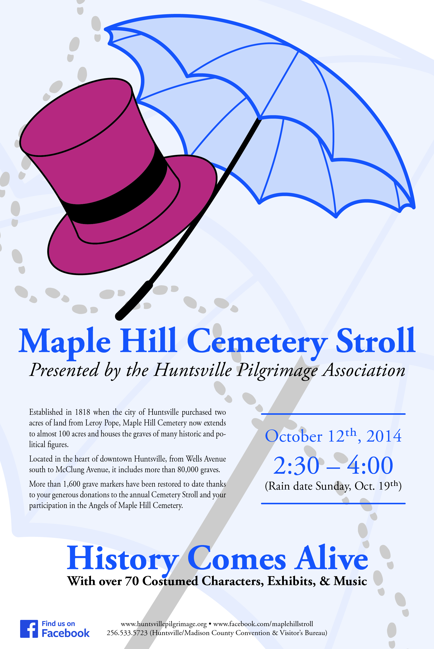 Poster for the Maple Hill Cemetary Walk